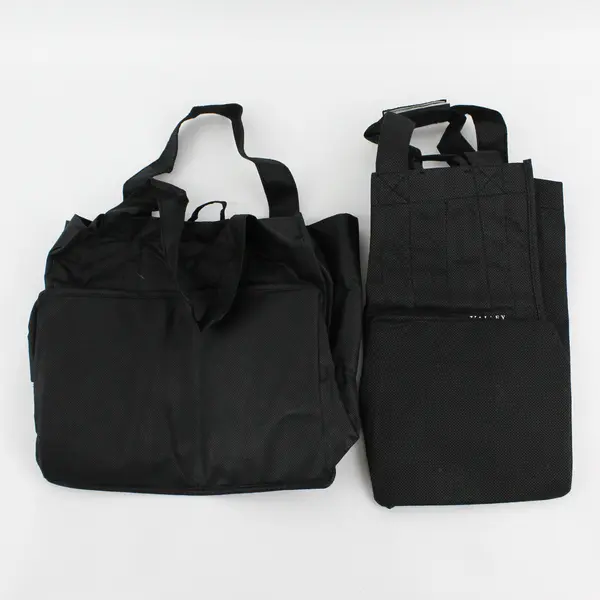 Lot of 2 Willamette Valley Vineyards Black Wine Bottle Bags
