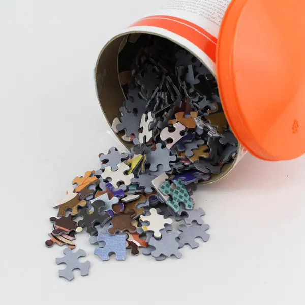 Werkshoppe 1000 Pc. Jigsaw Puzzle Together We Can in Cylindrical Box Complete
