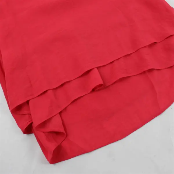Cristina B Solid Pink Color Sleeveless Blouse Viscose/Polyester Women's Size S