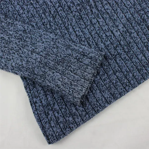 Jones New York Sport Blue Knit Quarter Zip Turtle Neck Sweater Women's Size S