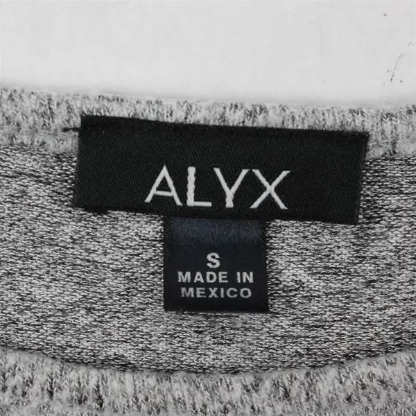 Alyx Brand Gray Speckled Quarter Length Sleeve Blouse Top Women's Size S