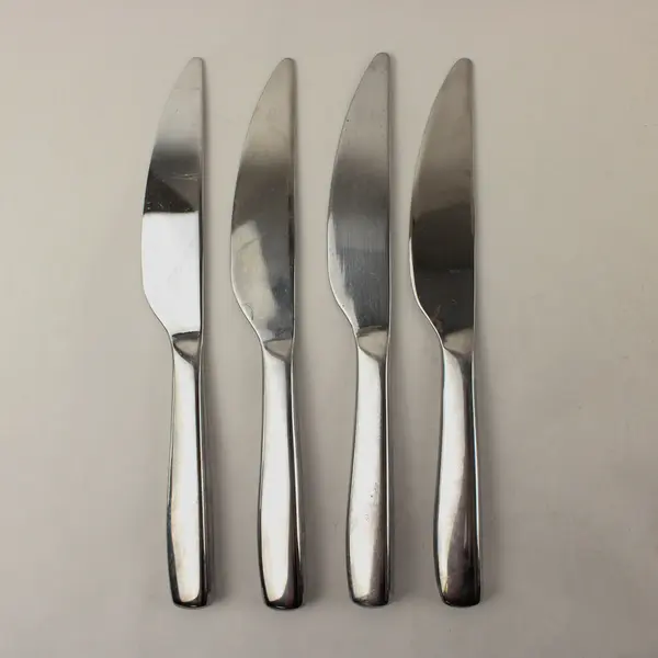 Lot of Four Veil Dinner Knives by Gourmet Settings