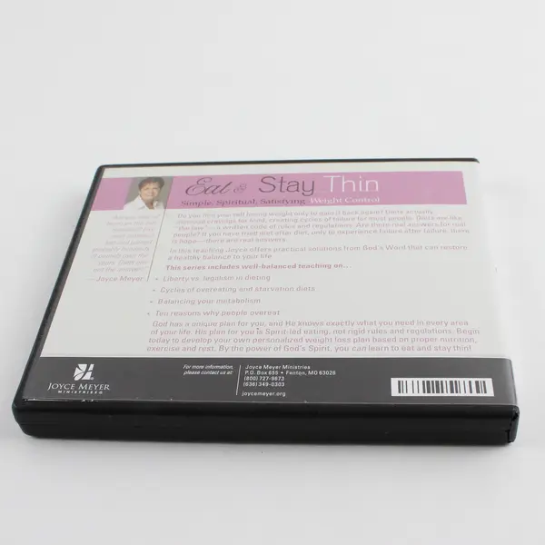 Joyce Meyer Eat and Stay Thin Simple Spiritual Satisfying Weight 4 CD Audiobook