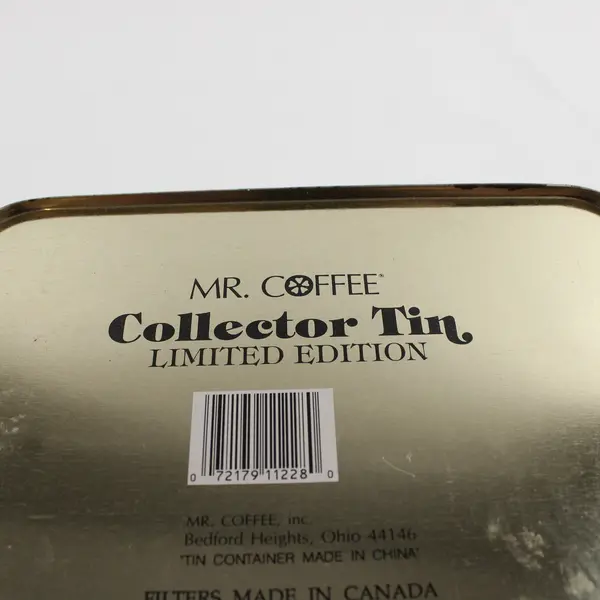 Mr. Coffee Coffees of the World Collector's Tin Limited Edition Hinged VTG