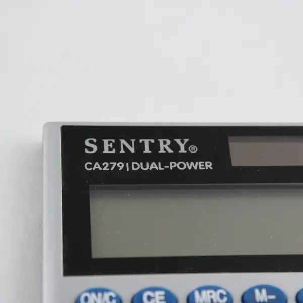 Sentry CA279 Solar Calculator Basic Silver 
