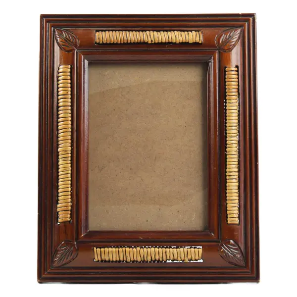 Vintage Sicura Rustic Rattan Wooden Photo Frame 5x7