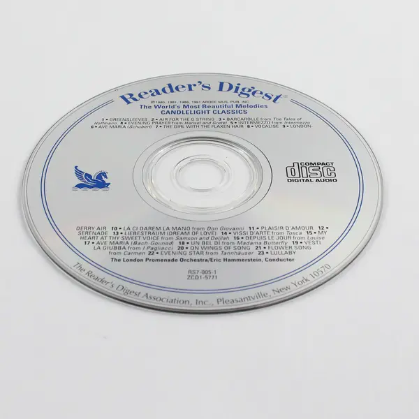 Reader's Digest The World's Most Beautiful Melodies Candlelight Classics CD 1991