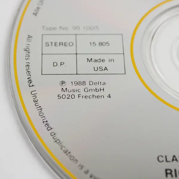 Richard Wagner Masters of Classical Music Vol. 5 Disc Only CD 1988