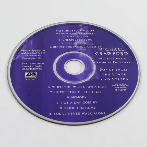 Michael Crawford Songs From Stage and Screen CD 1987