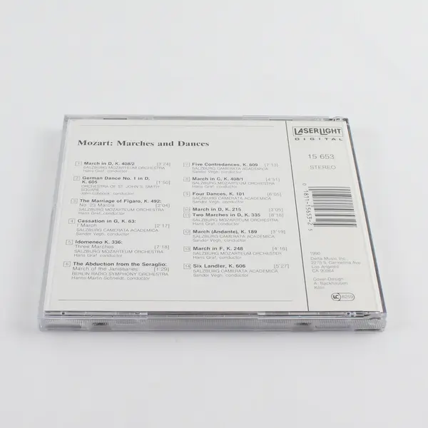 W. A. Mozart Marches and Dances Vol. 8 LaserLight Digital CD 1990 
