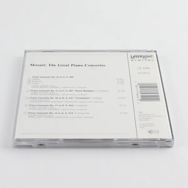 W.A. Mozart The Great Piano Concertos Highlights Vol. 4 CD 1990