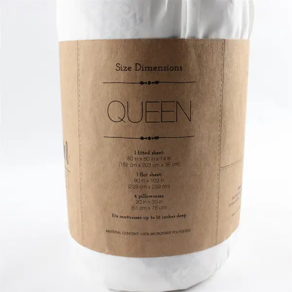NWT Ienjoy White Premium Ultra Soft Hypoallergenic Sheet 6-Piece Set Queen Size