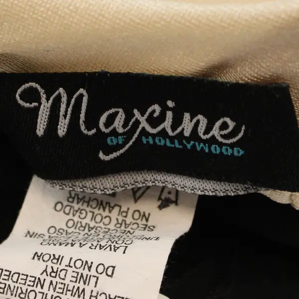 Maxine of Hollywood Women's One-Piece Swimsuit Black Zebra Print Size 12