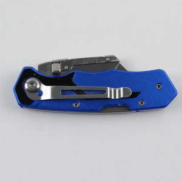 Kobalt Fastback Lockback Carpet Knife Utility Razor Black/Blue - Used