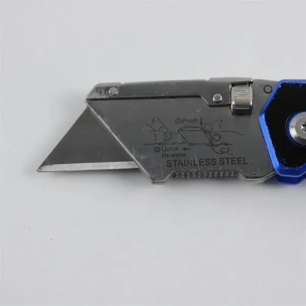 Kobalt Fastback Lockback Carpet Knife Utility Razor Black/Blue - Used
