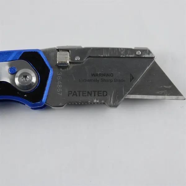 Kobalt Fastback Lockback Carpet Knife Utility Razor Black/Blue - Used