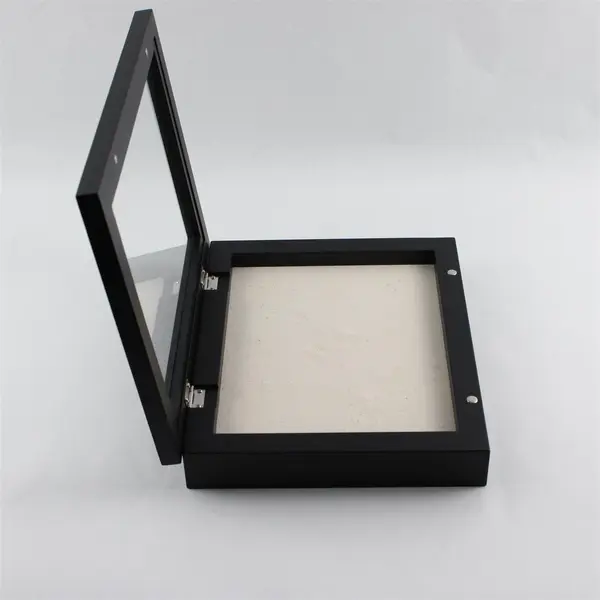 Pottery Barn Black Shadow Box Frame 9.2x11.2” Magnetic Front Closure