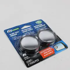 Fit System Driver & Passenger Side Stick-On Adjustable Blind Spot Mirrors, New