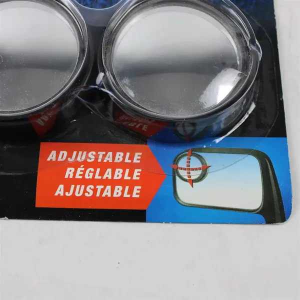 Fit System Driver & Passenger Side Stick-On Adjustable Blind Spot Mirrors, New