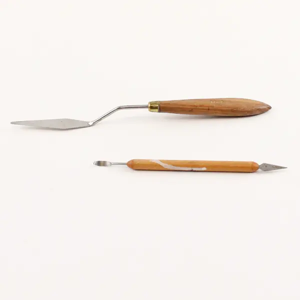 Lot of 2 Vintage Wooden Handle Art Tools 1 Painting Knife 1 Kemper Cleanup Tool 