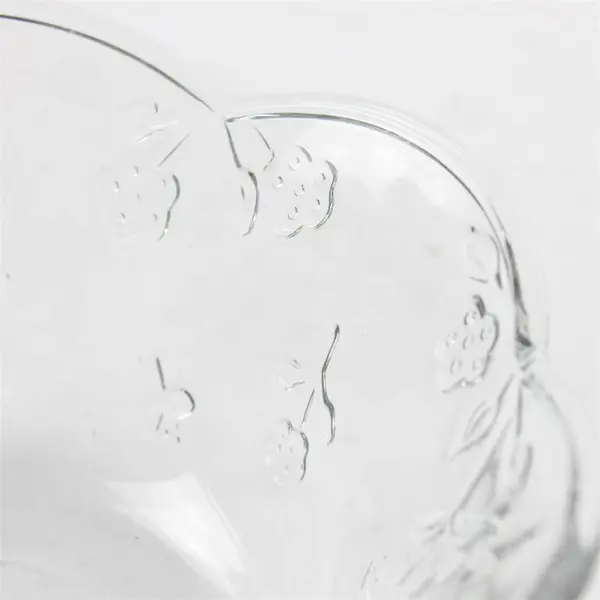 Anchor Hocking Savannah Clear Pattern Glass Cereal Bowl 6.25" Round 2.75" Tall