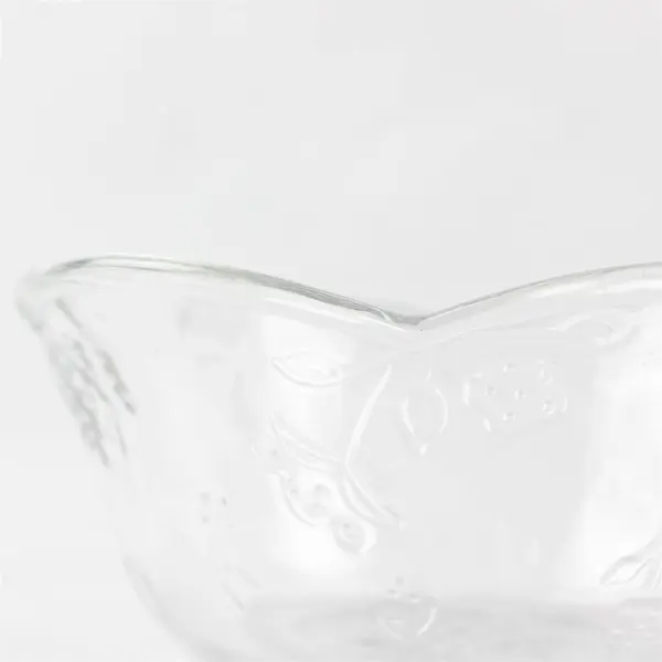 Anchor Hocking Savannah Clear Pattern Glass Cereal Bowl 6.25" Round 2.75" Tall