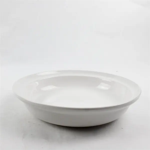 Lot Of 2 Certified International Matching Solid White Ceramic Dinner Bowl 9.75"