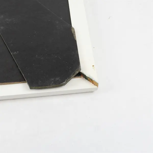 White Wooden Desk Top Picture Frame 8"x10" w/Decorative Floral Border 