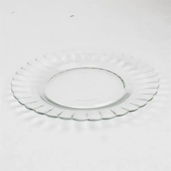 Duralex DRX9 Pattern Clear Glass Round Bread And Butter Plate 7.25" Diameter