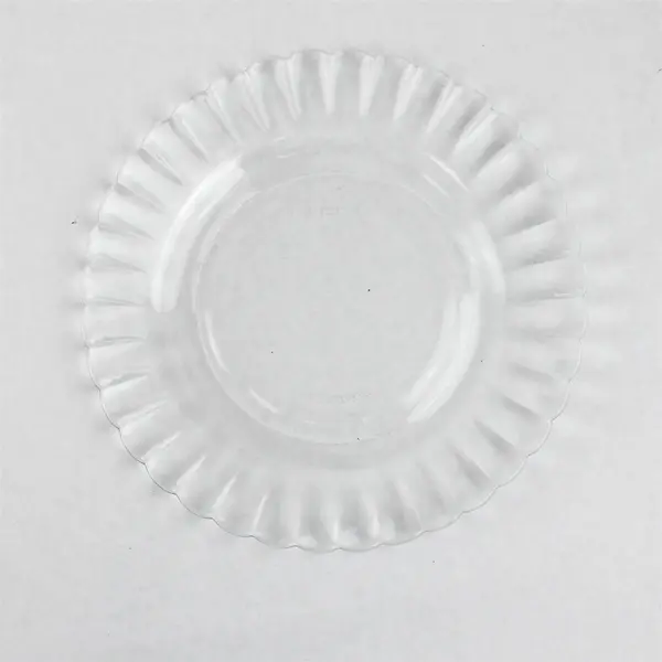 Duralex DRX9 Pattern Clear Glass Round Bread And Butter Plate 7.25" Diameter