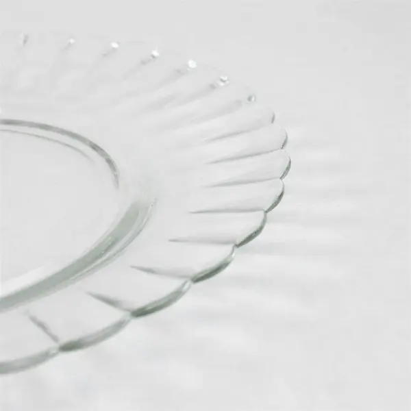 Duralex DRX9 Pattern Clear Glass Round Bread And Butter Plate 7.25" Diameter