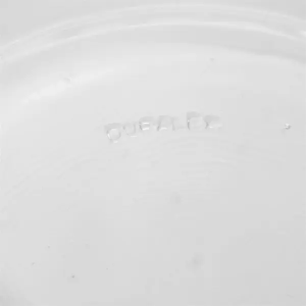 Duralex DRX9 Pattern Clear Glass Round Bread And Butter Plate 7.25" Diameter
