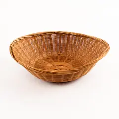 Unbranded/Unmarked Small Oval Woven Rattan Basket Home Decor 8.5" Long & 6" Wide