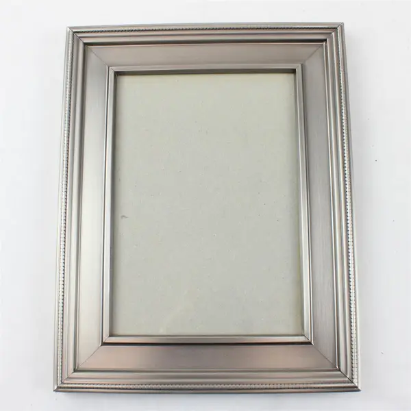Lot of 2 Decorative Photo Frames Silver Toned 5" x 7"