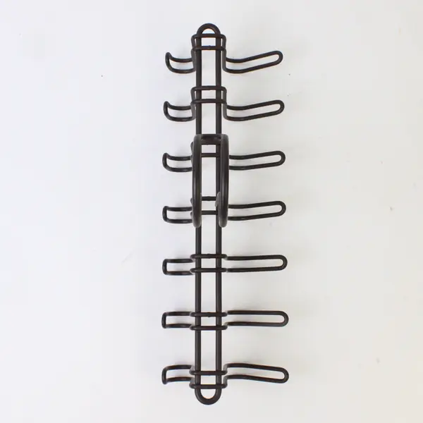 Brown Metal Tie & Accessory Hanger Multiple Hooks Closet Organizer