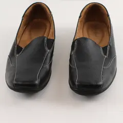 NaturalSoal By Naturalizer Black Leather Slip On Loafer Flats Women's Size 8.5M