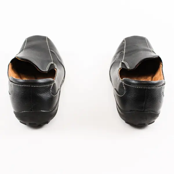 NaturalSoal By Naturalizer Black Leather Slip On Loafer Flats Women's Size 8.5M