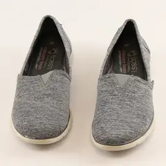 BOBS Sport From Skechers Gray Heather Pureflex Loafers Flats Shoes Womens Size 8