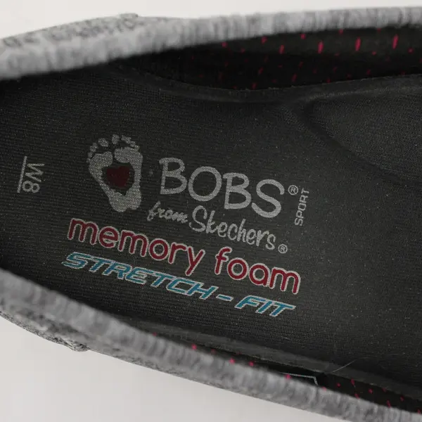 BOBS Sport From Skechers Gray Heather Pureflex Loafers Flats Shoes Womens Size 8