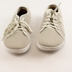 Widestep Beige/Cream Knit Barefoot Lace-Up Sneaker Shoes Women's Size 8.5