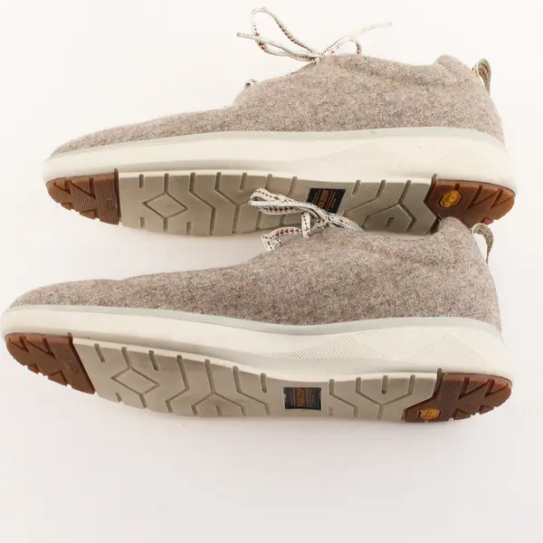 Pendleton Vibram Beige/Gray Wool Low-Top Lace-Up Sneaker Shoes Men's Size 10