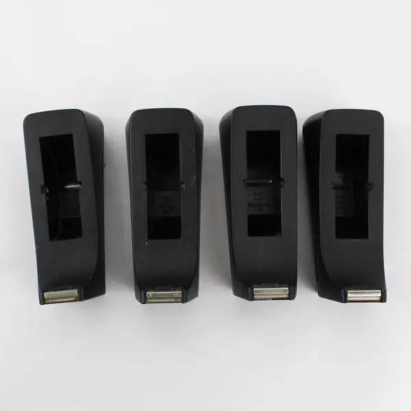 Lot of 4 Scotch Black Desktop Tape Dispensers Model C-38 Missing Tape Core Good
