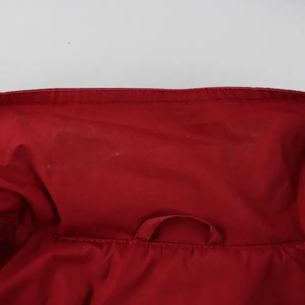 Vintage London Fog Men's Size LR Red Full Zip Tuckable Hood Raincoat