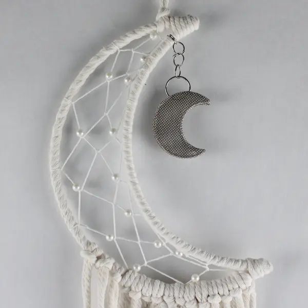 Unbranded Moon Detail Dream Catcher Macramé Hanging Decor