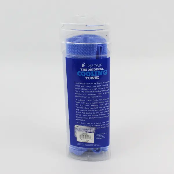 Frogg Toggs Chilly Pad The Original Cooling Towel Blue 33” x 13” NEW