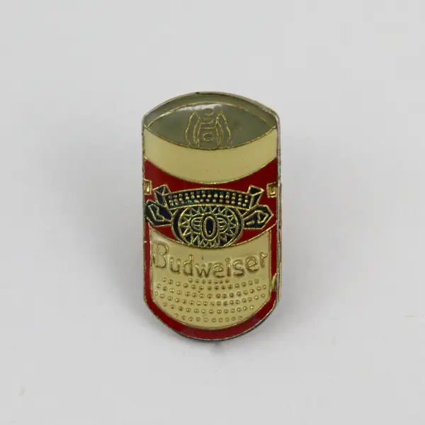 Vintage Budweiser Enamel Can Lapel Pin Breweriana Beer Collectible