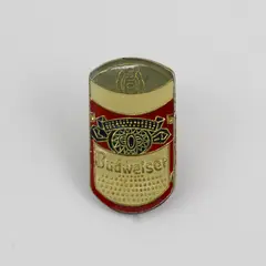 Vintage Budweiser Enamel Can Lapel Pin Breweriana Beer Collectible