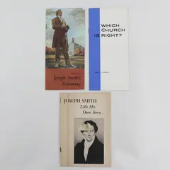 Vintage Lot of 3 Mormon Booklets 2 Joseph Smith 1 Church of Latter-Day Saints 