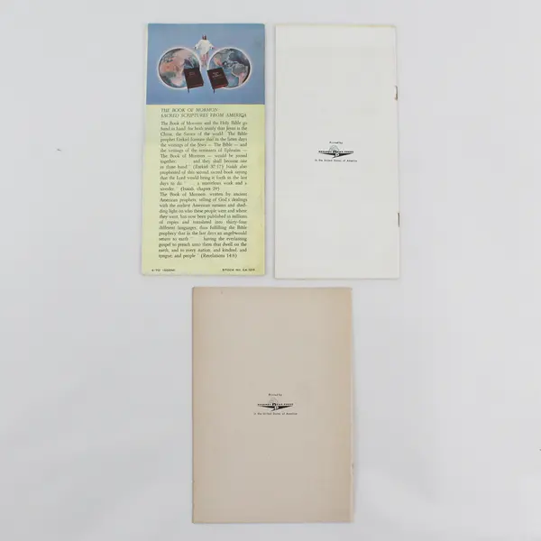 Vintage Lot of 3 Mormon Booklets 2 Joseph Smith 1 Church of Latter-Day Saints 