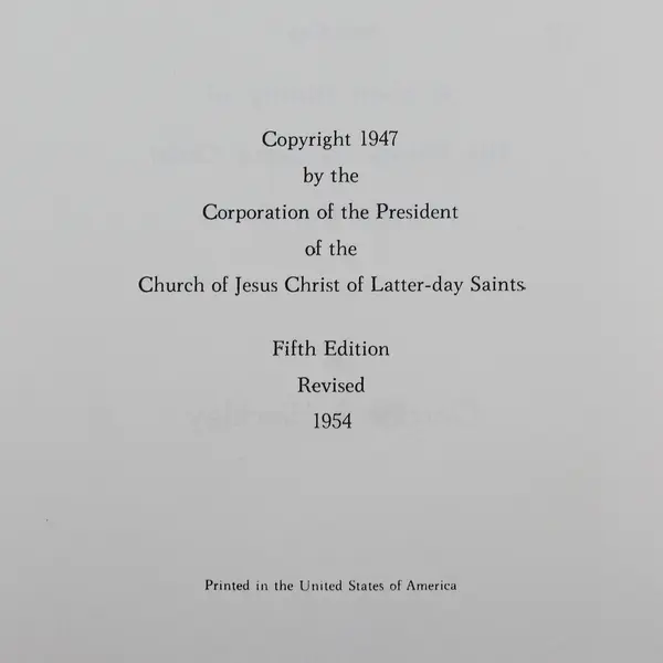 Vintage What Of The Mormons? Gordon B Hinckley 5th Edition Revised 1954 HC DJ
